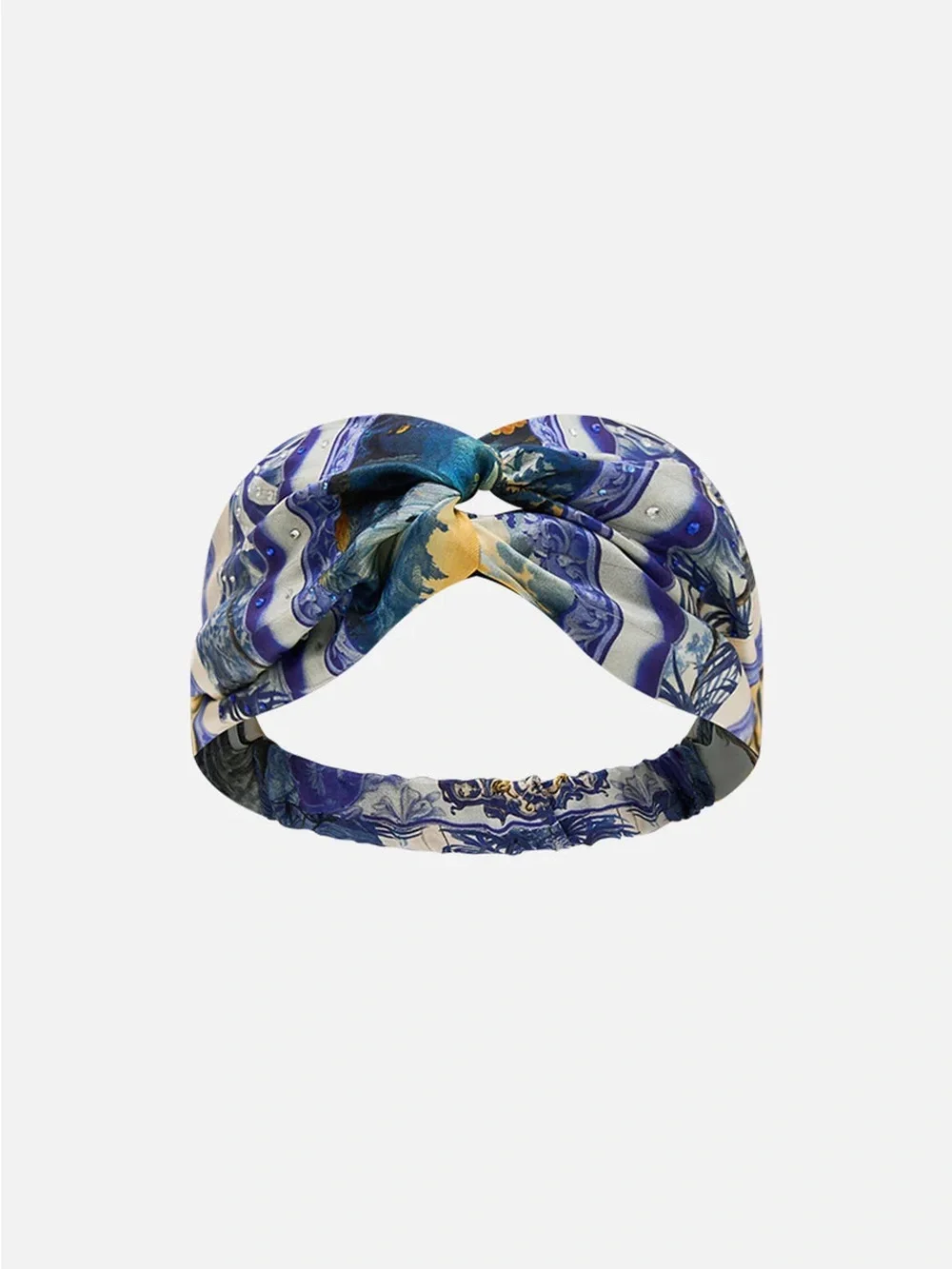 Camilla “Song of St. Anthony” silk woven twist boho hippie headband